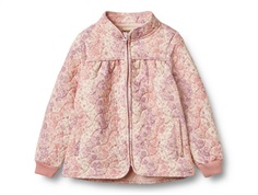 Wheat Thilde thermal jacket purple rainbow with flowers